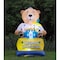 Gardenised Giant Hanukkah Inflatable Bear - Yard Decor with Built-in Bulbs, Tie-Down Points, and Powerful QI003945 - alternate 4